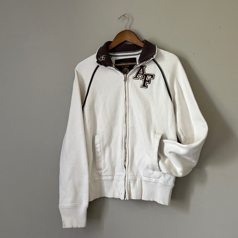 Y2K Vintage Abercrombie & Fitch Full Zip Sweatshirt Small Heavyweight